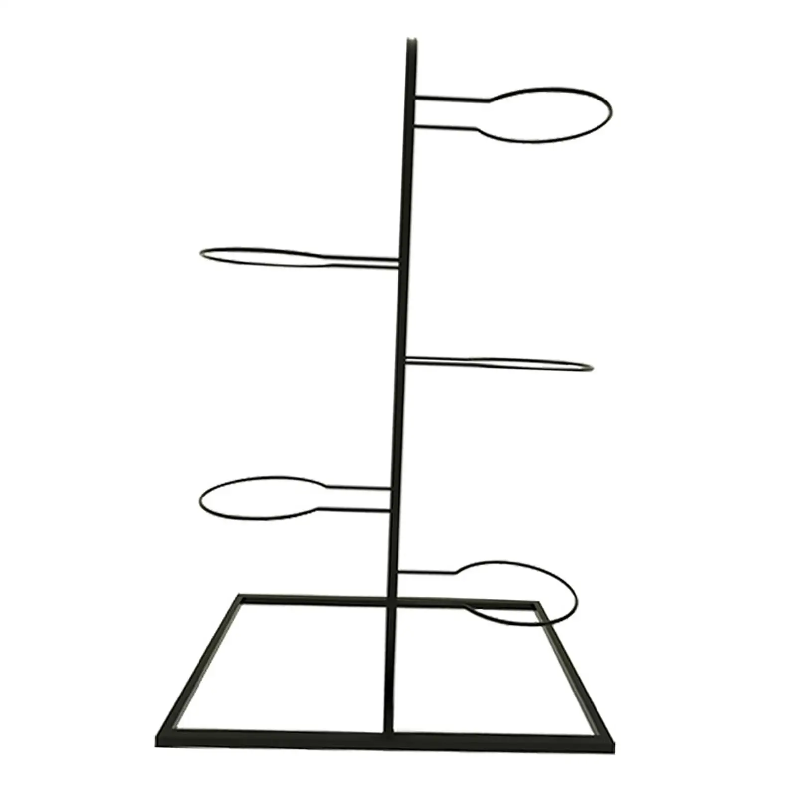 Basketball Storage Shelf, 5 Tiers Ball Rack Metal Indoor Basketball Storage Display Stand Vertical Ball Storage for Garage