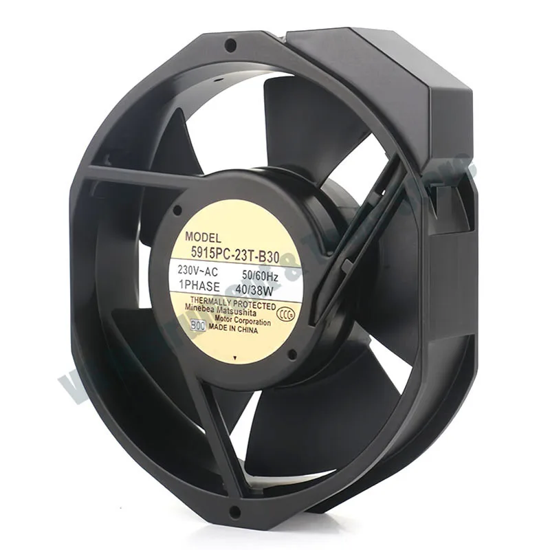For Original NMB-MAT AC230V 40W 172X172X38MM 17CM 17038 Ball Axial Flow Variable Frequency Fan 5915PC-23T-B30 Cooling Fan