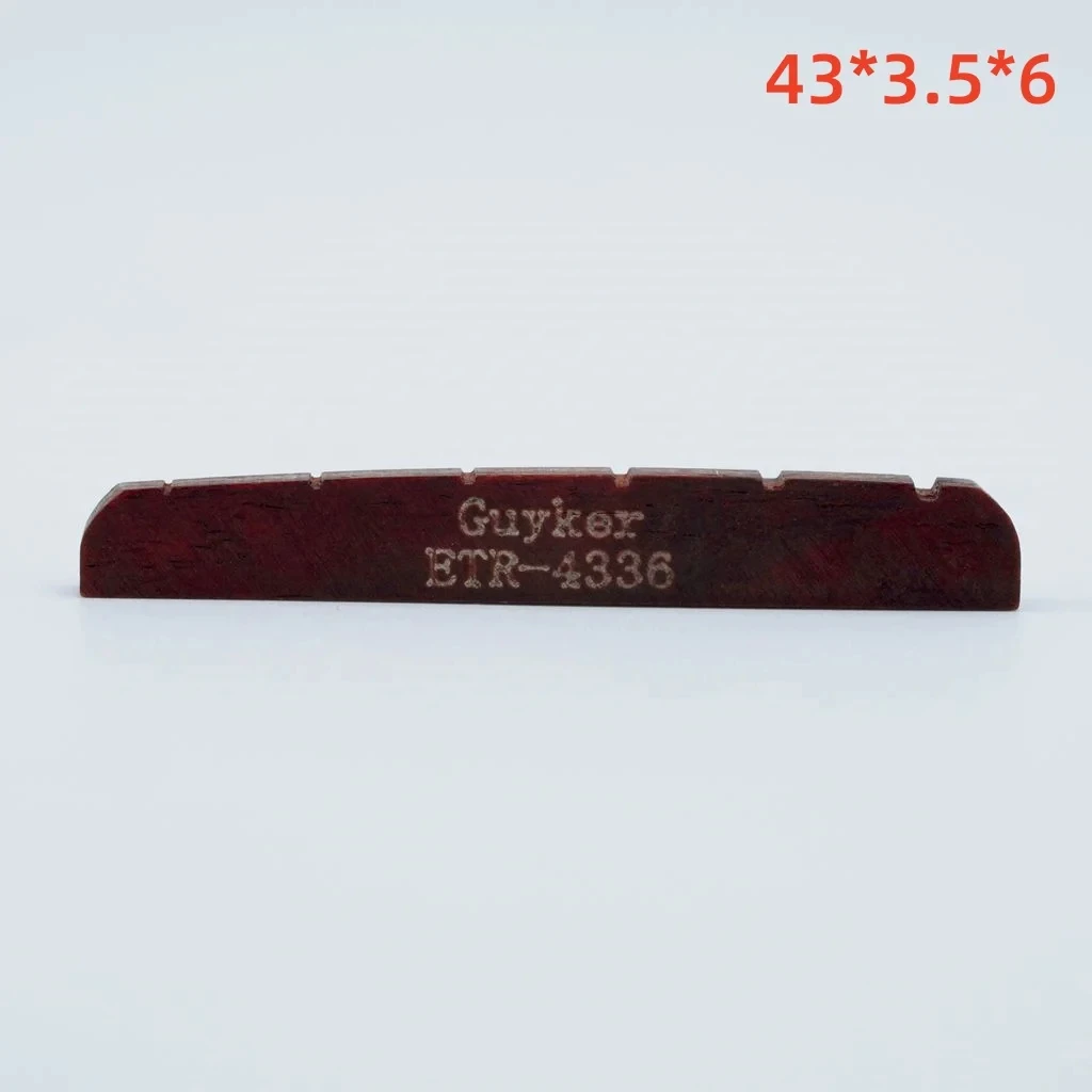 Guyker 42 mm/43 mm Knochensattel, für ST/LP E-Gitarre 42/43 mm. – Detail 10