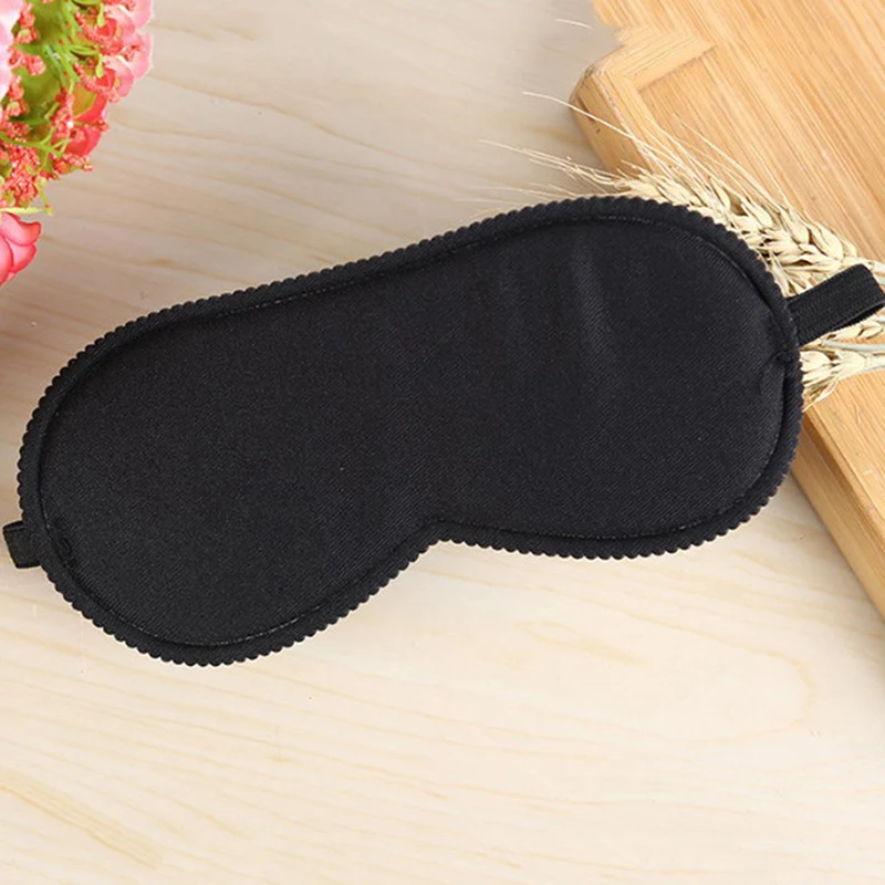 Black Sleep Eye Mask Nap Time Blackout Eye Patch Travel Sleep Relaxation Eyes Mask 1pc