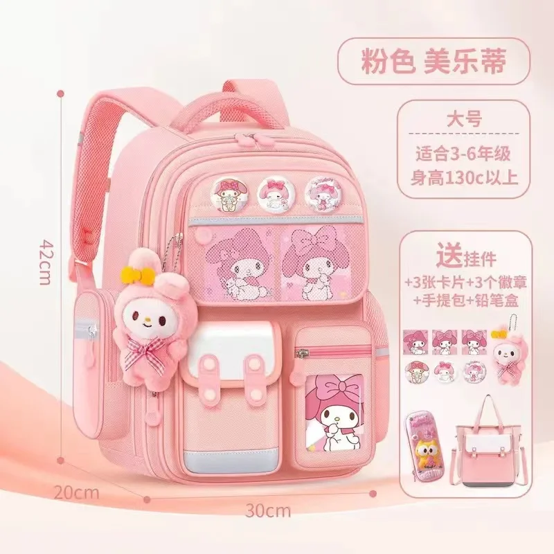 Sanrio Cinnamoroll Cute Fashion Printing Escuela Student Campus Backpack Mochilas Aestethic Bag Kawaii Large Capacity