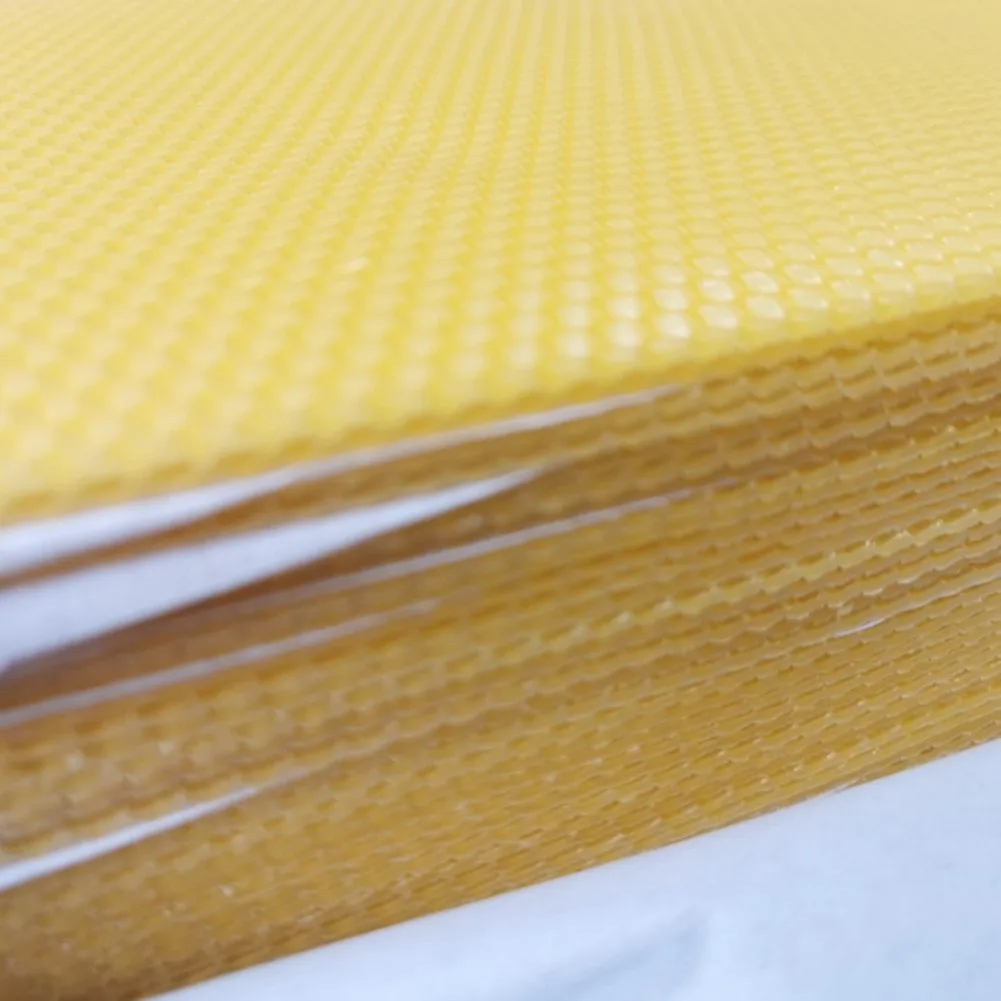 Beeswax Comb Starter Strips Yellow Wax Foundation Promotes Colony Growth Boosts Hive Productivity Easy Installation