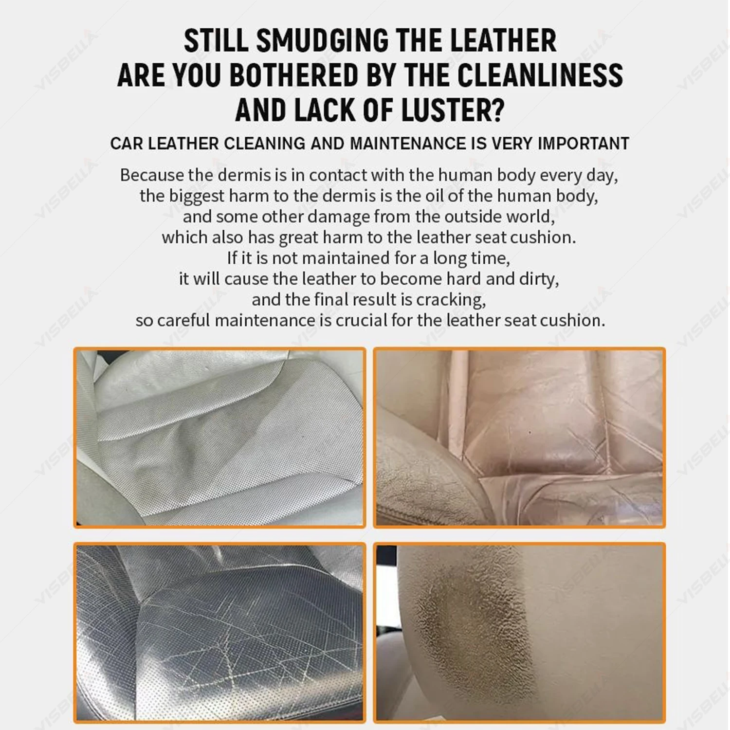 Car Interior Renovation Leather Nourishing Paste Cream Interior Coating Agent Car Cleaning & Maintenance Agent Care Detailing view 5