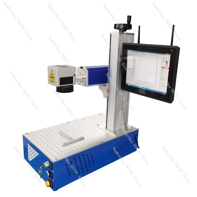 Desktop Fiber Laser Marking Machine,Small Portable Metal Engraving Tool,High Precision Laser Engraver for Industrial and DIY Use