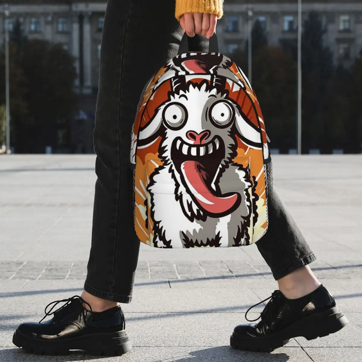 Goat Simulator Explosion Backpack Student BookBag Kids School Bag Laptop Shoulder Bags for Men Women