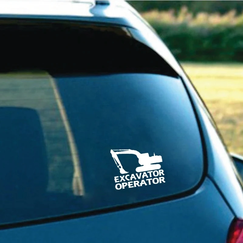 Personality Vinyl Accessories Excavator Operator Car Sticker Decal Auto Sticker Vinyl Sticker Auto Car Door And Stickers Hood