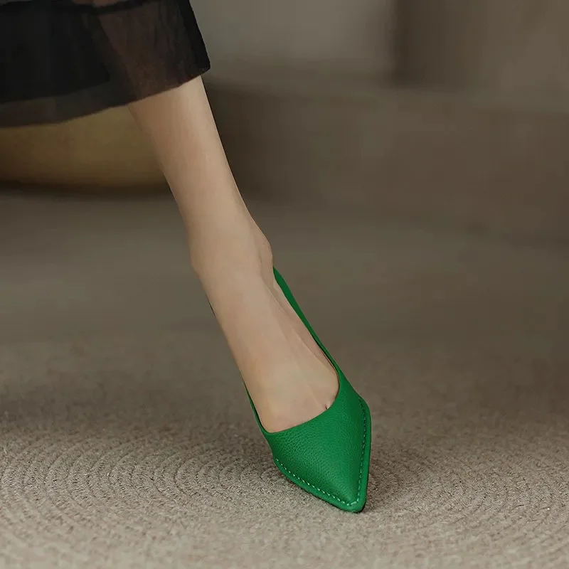 Women's Fashion Orange Pumps High Heels Party Ladies Sexy Green Office Heels