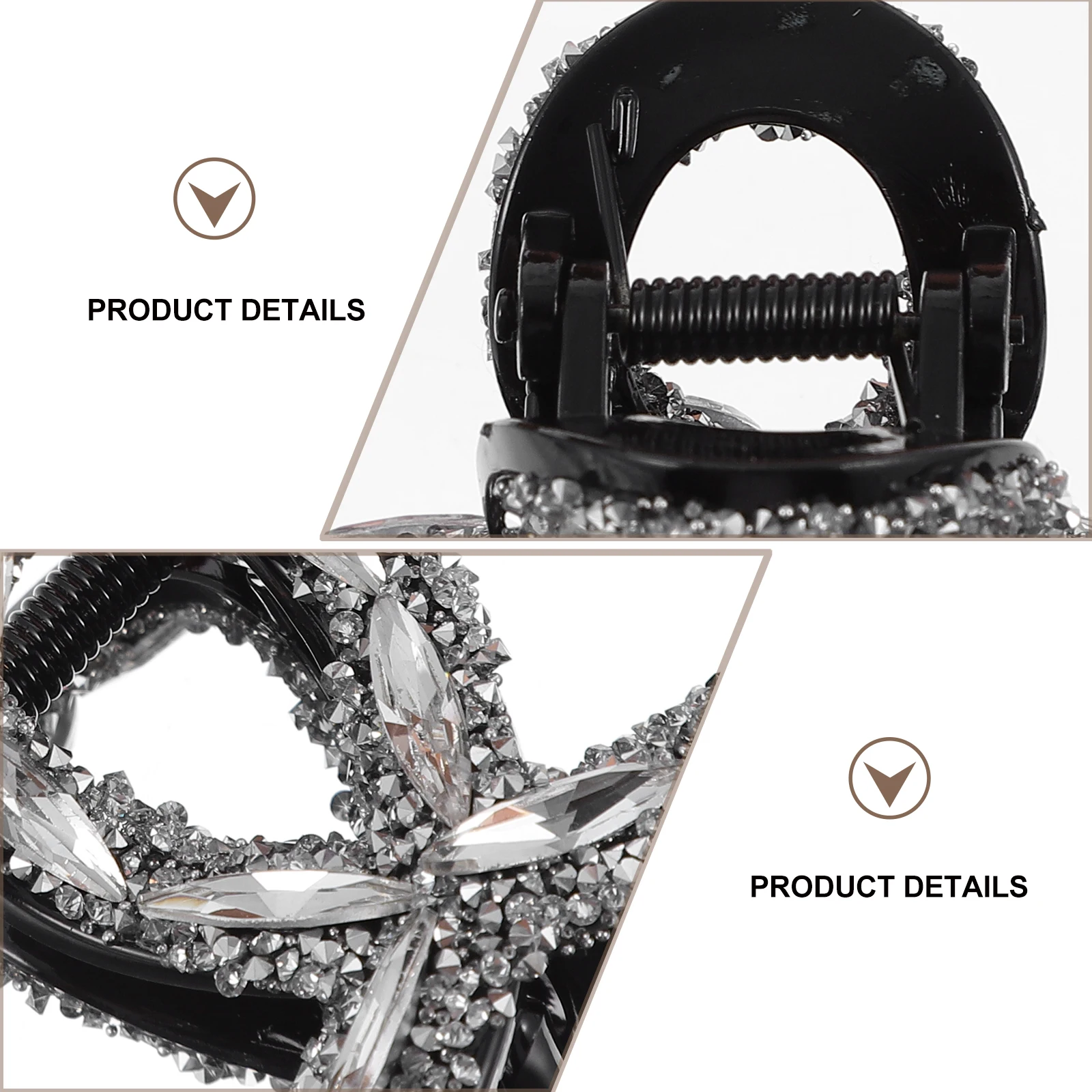 

Elegant Diamond Hair Clip Jaw Clips Crystal Rhinestones Claw Ornaments Women Hair Accessories Durable Daily Wear Occasions Gifts