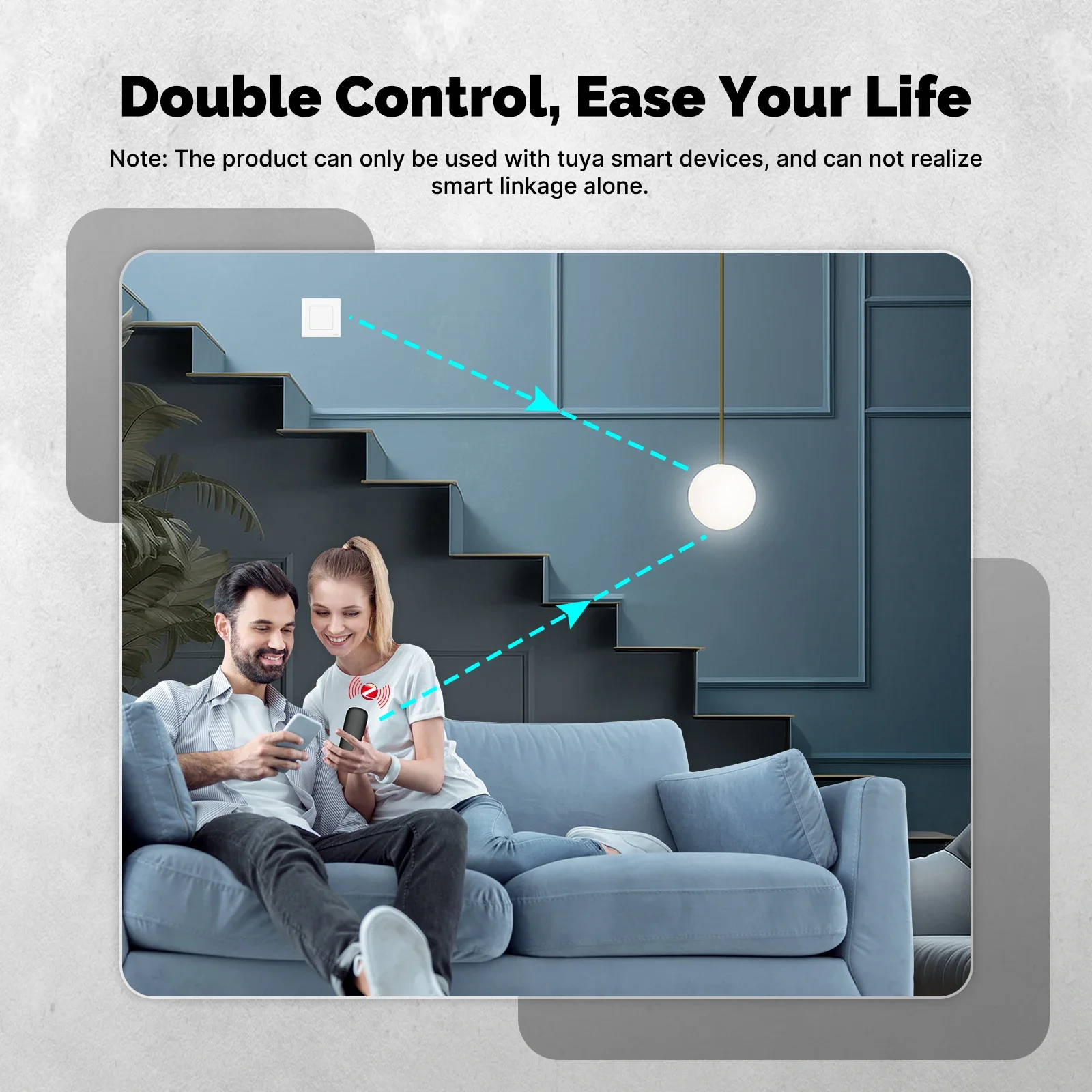 Tuya ZigBee Smart Scene Switch 4Button Portable Wireless Lighweight Design 12 Scenario Remote Control Automation Battery Powered