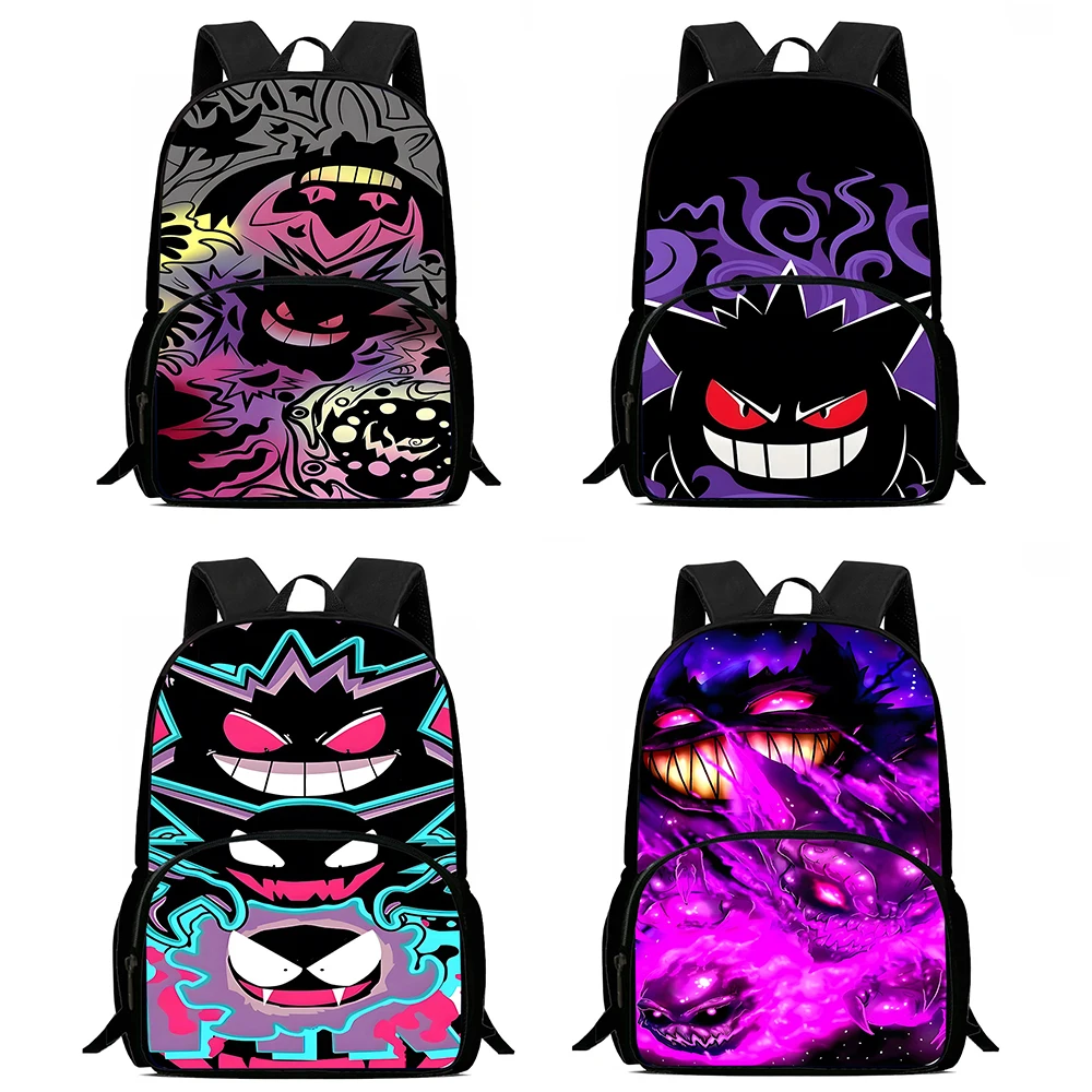 Mochilas bonito Anime Gengars para crianças, mochilas escolares para meninos e meninas, grande capacidade, mochila durável para estudantes, presente de aniversário para criança, acampamento