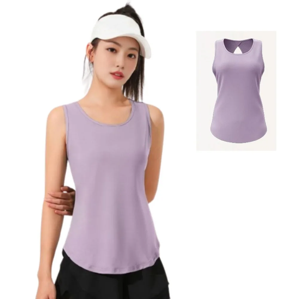 Mesh Back Yoga Mesh Back Tank Top Quick Drying Breathable Running Sports Vest Stretch Seamless Fitness Tank Top Yoga Practice