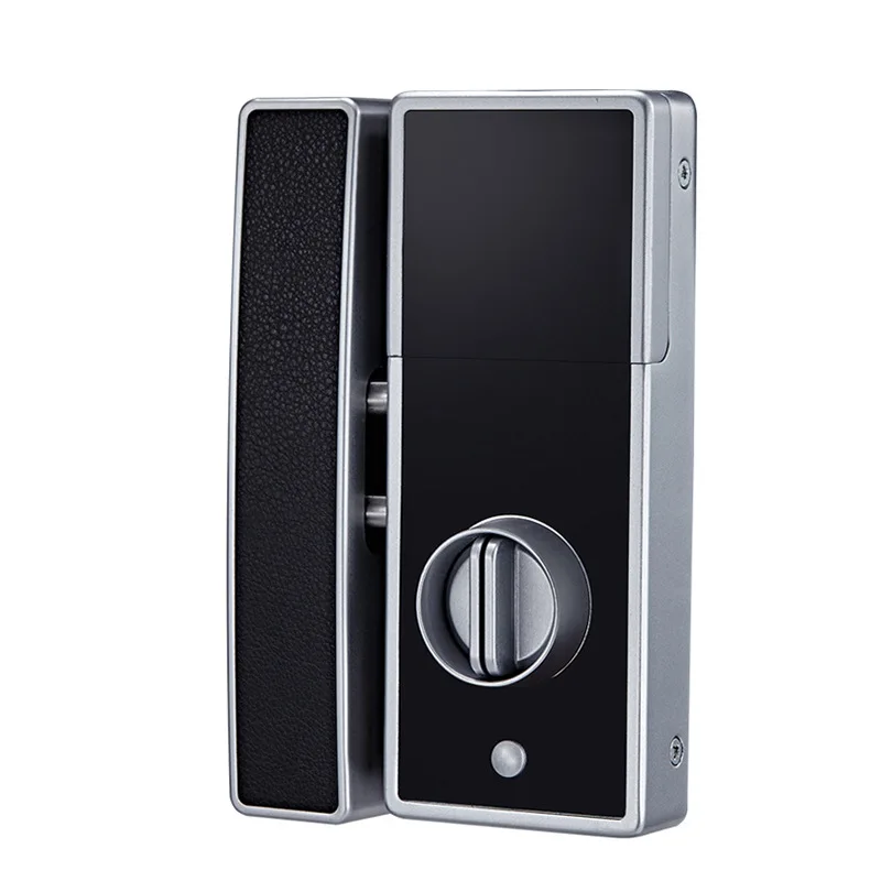 Office glass door fingerprint password lock double door free opening and wiring free intelligent lock access control system
