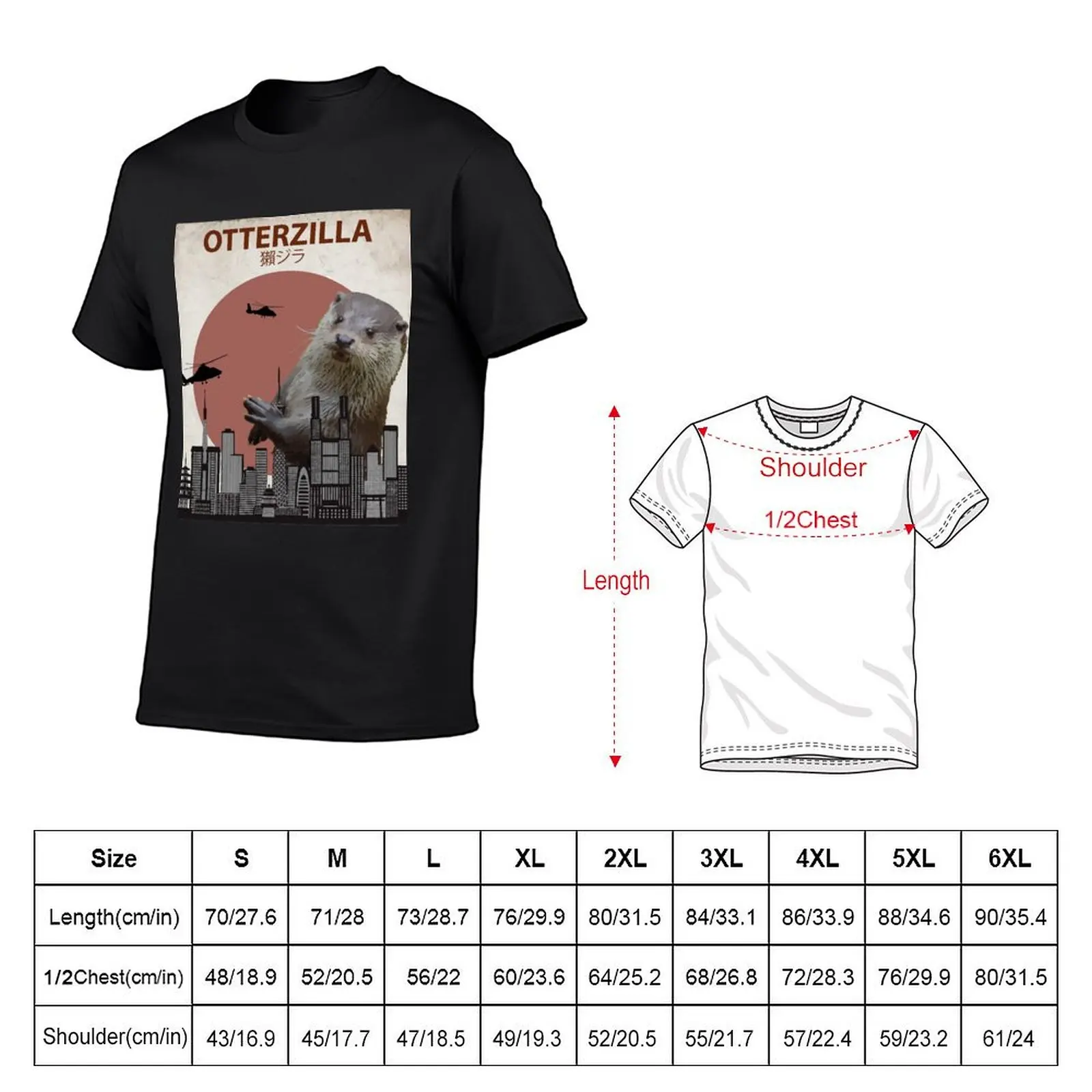 Otterzilla Giant T-Shirt graphic t shirts heavyweights compression shirt men