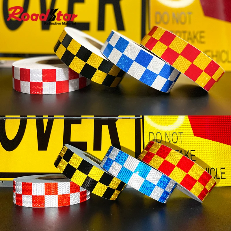 

Roadstar 5cm X 25m Reflective Bicycle Stickers Adhesive Tape For Bike Safety White Red Yellow RS-6490