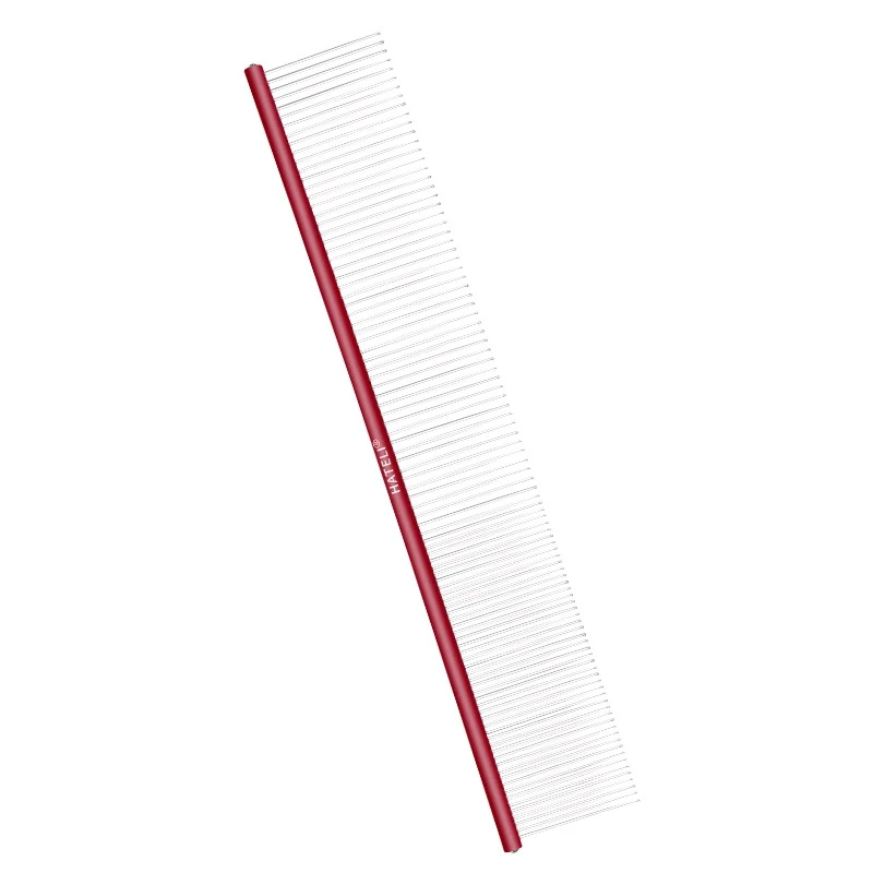 Fistork 16/19/22 cm Edelstahl Pet Schönheit Styling Kamm Hund Pflege Kämme Lange Dicke Haar Pelz entfernung Pinsel Haustier Hund Pflege Kämme 5
