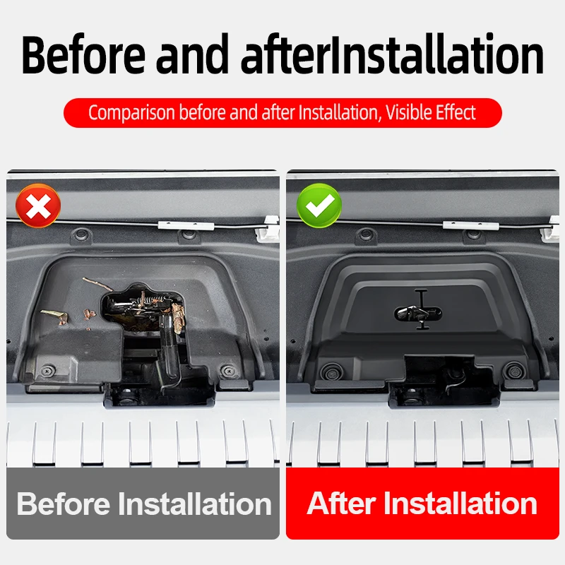 For 2024-2026 Toyota Land Cruiser Prado LC250 LC Car Engine Bay Latch Cover Dustproof Anti-rust Protection Exterior Accessories 2