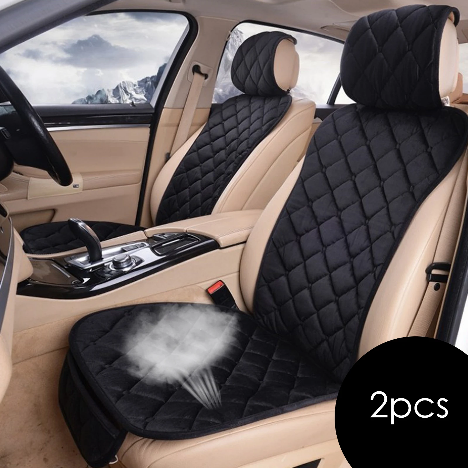 

Car Seat Covers Protector Set Universal Auto Front Rear Chair Cushion Pad Warm Plush Automobiles Seat Covers Mat Car Accessories