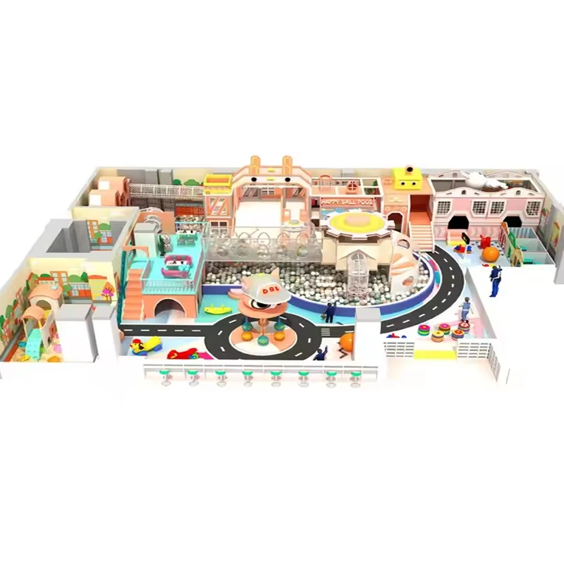Customizable Themes of Children's Soft Play Trampoline Theme Playground Kids Outdoor/ Indoor Naughty Castle Game