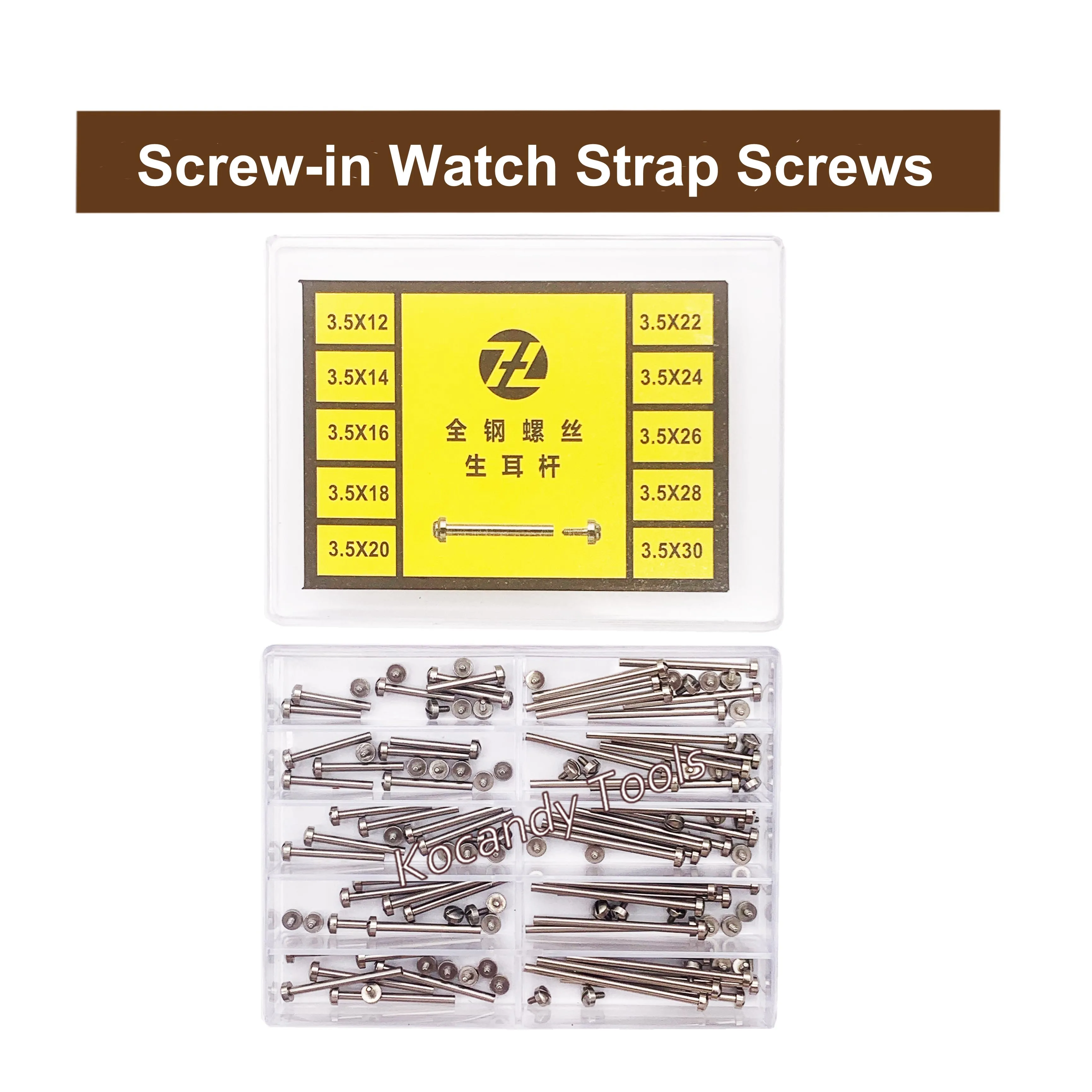 Screw-in Watch Strap Link  Tube Rod Lug Stem Watch Screw for Watchmaker Repair Tool Kits