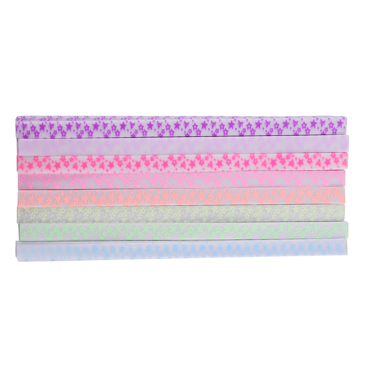 

480pcs Night Star Foldable Glow In The Dark Pattern Sheets For Diy Crafts Star Making Paper Luminescent