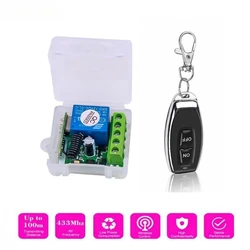 433Mhz Wireless Remote Control Switch Relay DC 12V 1CH Receiver Module RF Transmitter for LED Door Electromagnetic Lock DIY