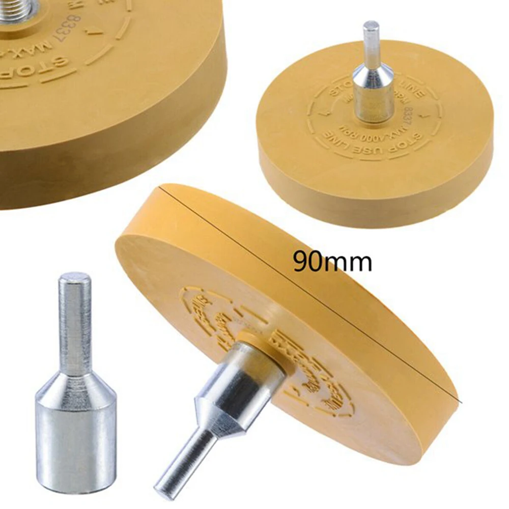 Car Decal Remover Pneumatic Rubber Remover Wheel Film Glue Removal Eraser Plate Paint Cleaner Polishing Tool