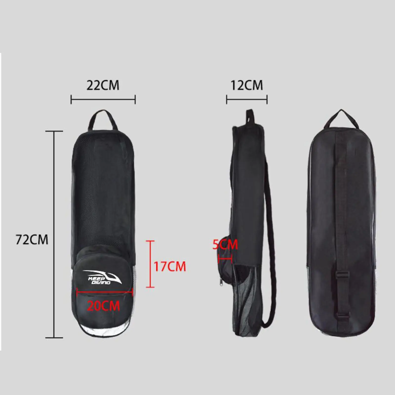 Portable Scuba Diving Carrying Bag Duffel Mesh Snorkeling for Wetsuit Swimming Travel Underwater