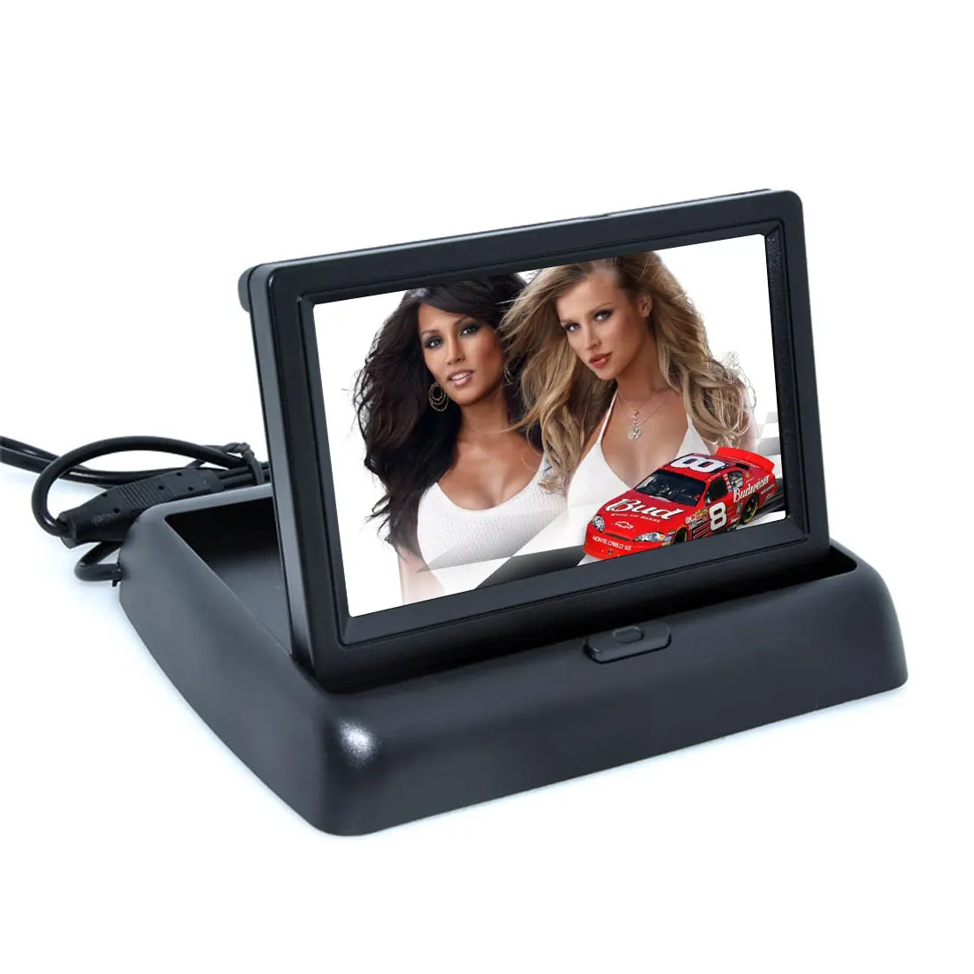 

4.3" Foldable TFT Color LCD Car Reverse Rearview Monitor 16:9 4.3 inch car Monitor for Camera DVD VCD camera DC 12V