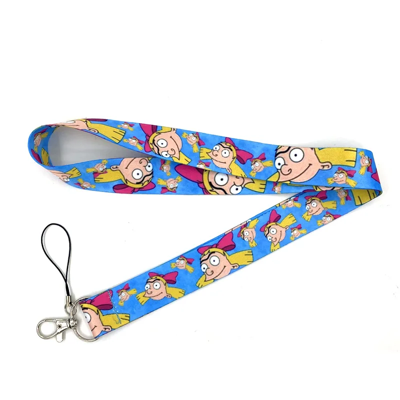 Funny Girl Cartoon Characters Neck Strap Lanyard for keys lanyard card ID Holder Jewelry Decorations Key Chain Accessories Gifts