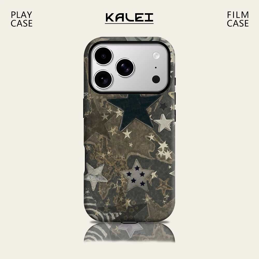 Dark Tone 3D Star IPhone 17 Must für magnetische Handyhülle für IPhone 17 16 15 14 13 Pro Max Plus Single Double-Layer Tough Case