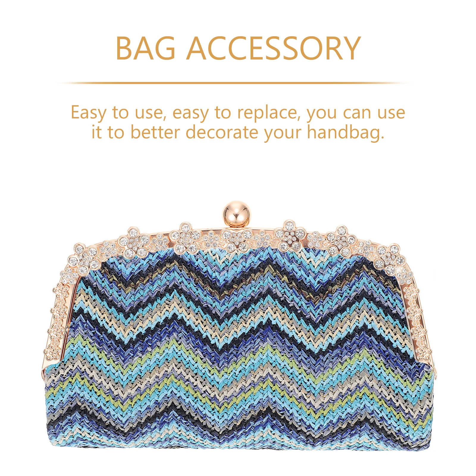 1 قطعة حقيبة حساسة المشبك الرجعية محفظة الإطار محفظة نسائية للعملات المعدنية المشابك حقيبة يد قفل DIY بها بنفسك حقيبة اكسسوارات قوي المحمولة العملي هدية #3