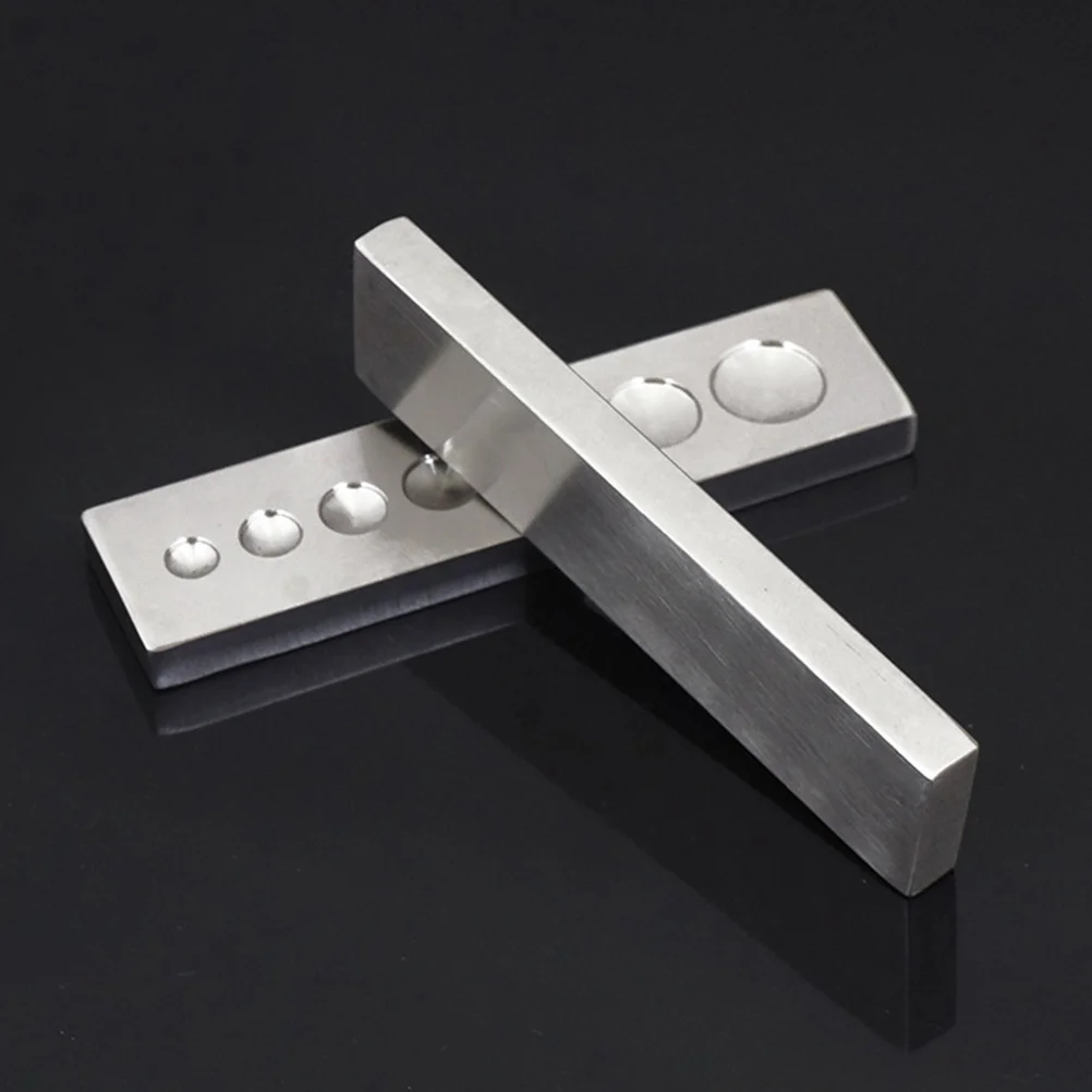 Stainless Steel Rivet Setter Tool 7 Hole Sizes 6-15Mm For Snap Button Fastener Press Base Rivet Installation