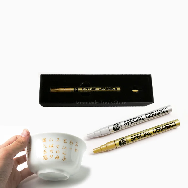 Pottery Clay Ceramic Gold Water Pen Pottery Glaze Paint Pen DIY Hand-Painted Tool Hook Line Pen Tools