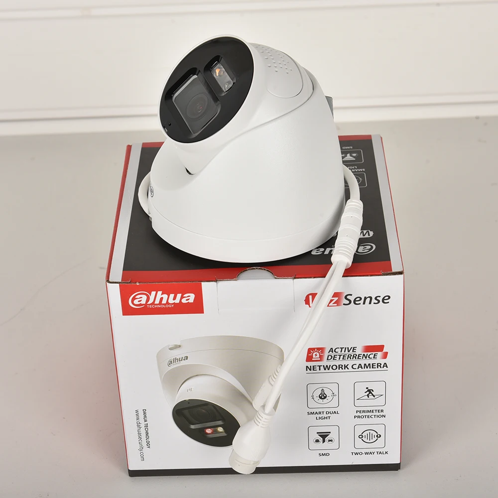 داهوا اتجاهين الصوت 5MP حماية الأمن الذكية المزدوجة الضوء الردع النشط IPC-HDW2549T-S-PV WizSense شبكة POE كاميرا جديدة