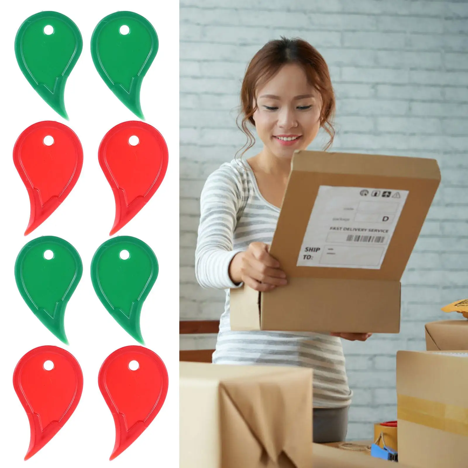 500 Pcs Opener Plastic Seal Envelope Opening Tools Mini Multifunction Man