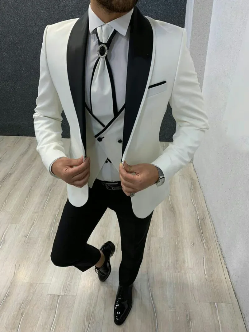 

Latest Coat Pant Designs Men Suits for Wedding Groom Tuxedo Man Blazer Slim Fit Terno Masculino Costume Homme Maraige 3 Piece