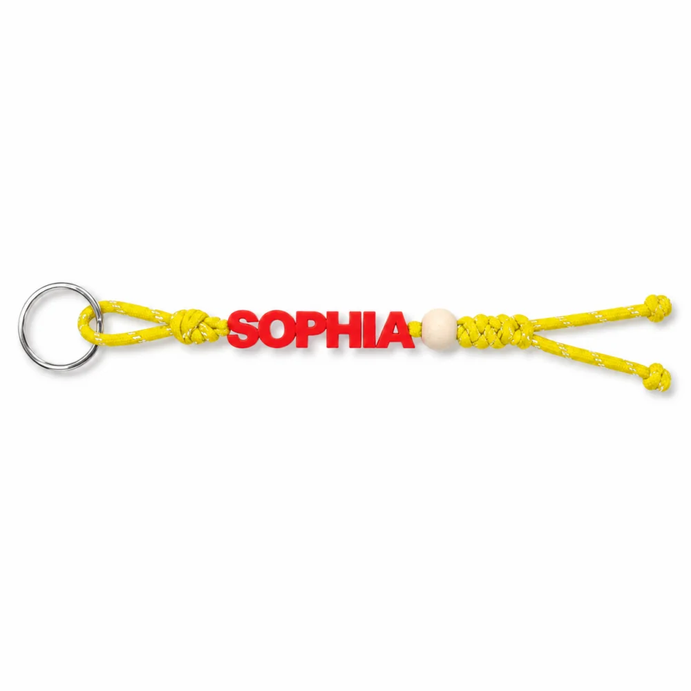 Personalised Handmade Braided Cord Keychain