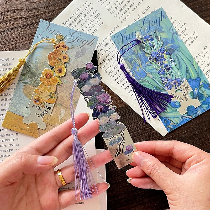 1 قطعة المرجعية المعدنية الرجعية القرطاسية كتاب الملحقات اللوازم المدرسية صفحة علامة للكتب #5