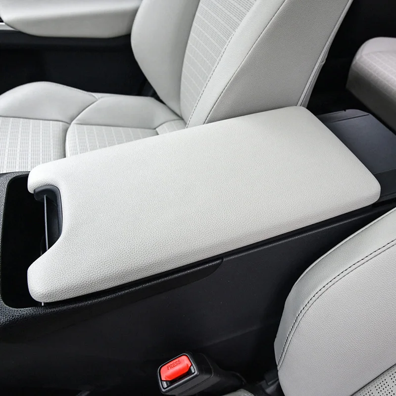 Central Armrest Box Cover Decoration Frame Trim Sticker For Toyota bZ4X 2022 2023 ABS Car Styling Accessories