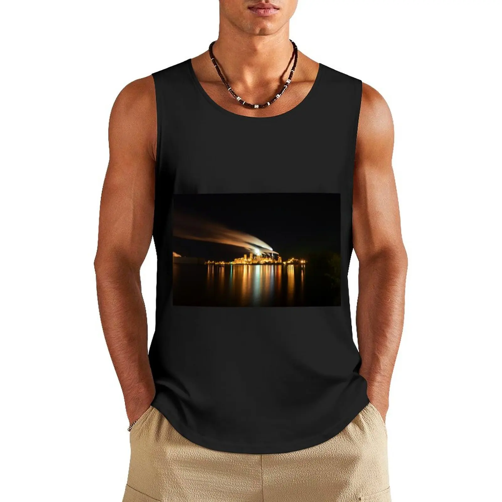 Mill At Midnight Tank Top T-shirt man basketball clothing t-shirt Men's sleeveless gym shirts male