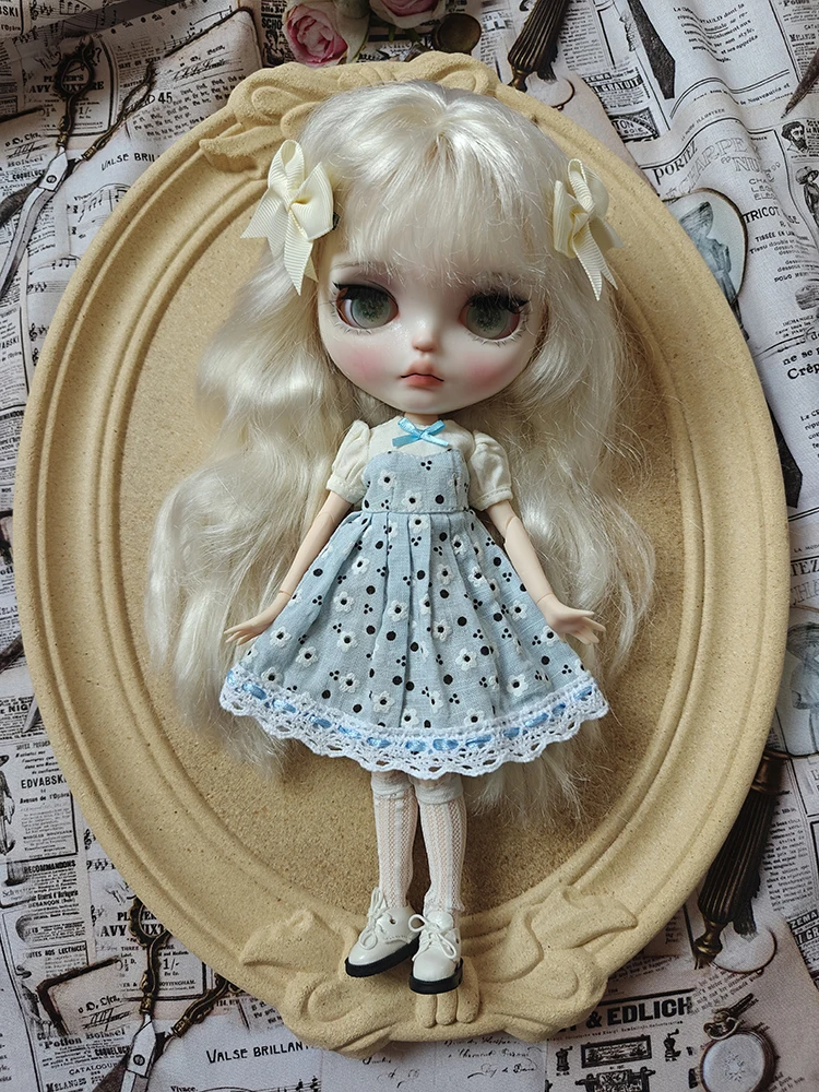 ICY DBS Blythe Butter Anime fur s Set, Casual Style, Outfts, Costume, Cute Blue Thorets, OB24, OB22, 4 PCs Set