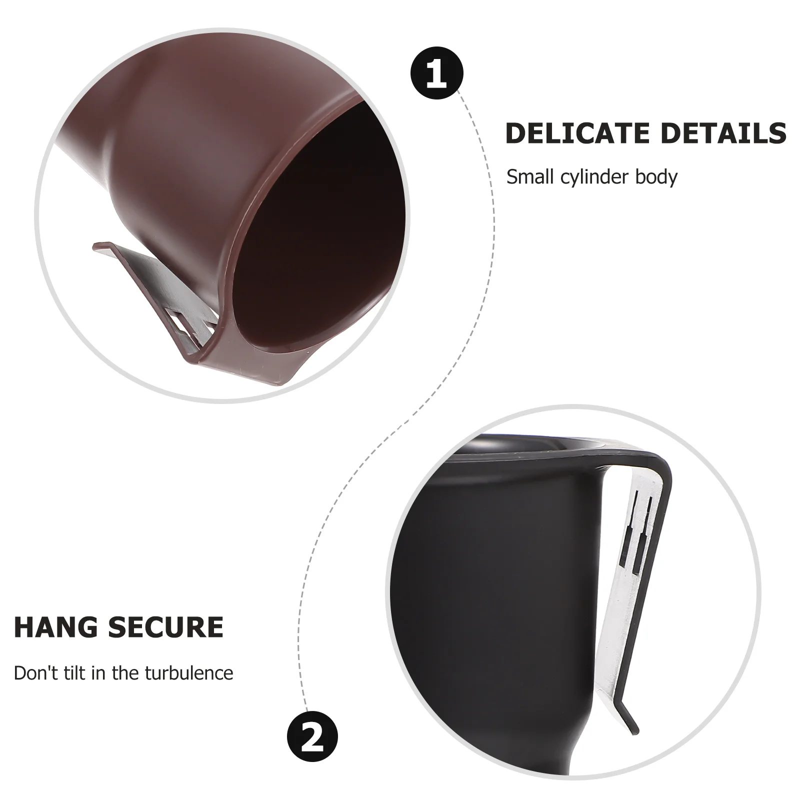 

2Pcs Car Trash Cup Holder Auto Rubbish Storage Bin Multi-Functional Plastic Waste Organizer for Mobile Phone Bottle Keys Garbage