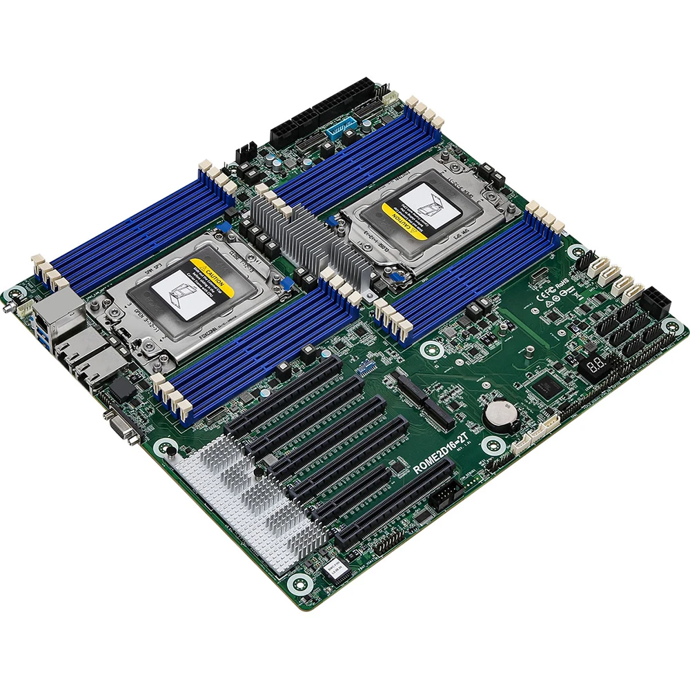 For Asrock ROME2D16-2T Server Motherboard Support For 7002 7003 SP3 LGA4094 E-ATX Mainboard