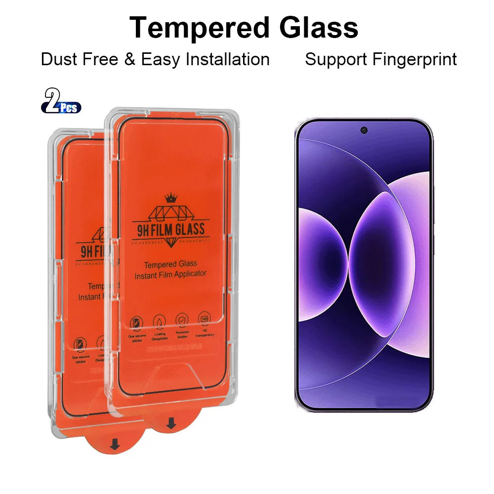 

2pcs Tempered Glass for Xiaomi 17 Ultra / 17 Pro Max / 17 Pro / 17 / Mi17 Ultra/Mi17 Pro Max Screen Protector Fingerprint-unlock