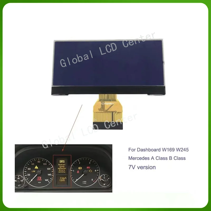 

A1695400448 0263643242 LCD Display Screen For Mercedes A B Class W169 W245 Instrument Cluster Speedometer 7V