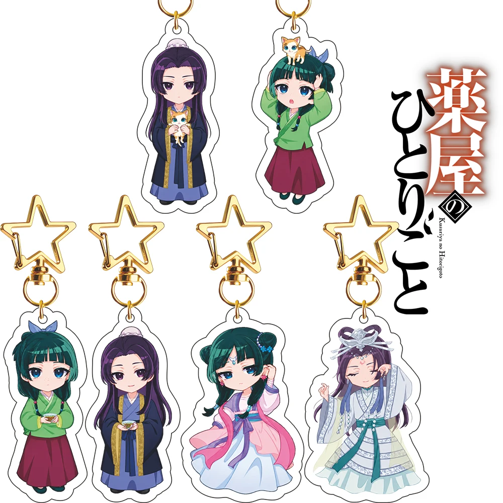 The Apothecary Diaries  Kusuriya no Hitorigoto Maomao Jinshi Cute Cartoon Character Pendant Bag Acrylic Keychain Anime