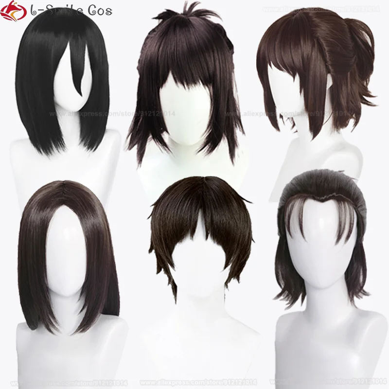 Anime Attack on Titan The Final Season Eren Yeager Mikasa Ackerman Hanji Zoe Cosplay Wig Party Cosplay Anime Cos Wigs + Wig Cap