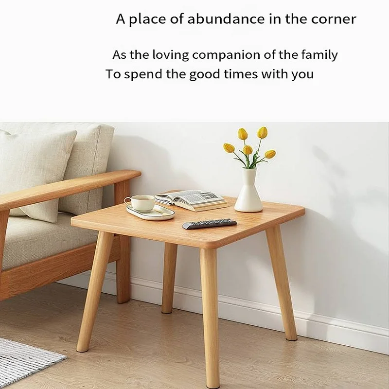 Small Table Simple Rental House Coffee Table Sofa Edge Household Small Apartment Living Room Square Table Bedroom Bedside Shelf