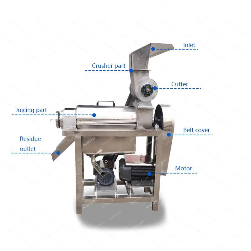 Guava mango Pulper Fruit Juice Making Machine Ginger Juicer Extractor Herb Pomegranate Juice Extractor for Fruit and Vegetable