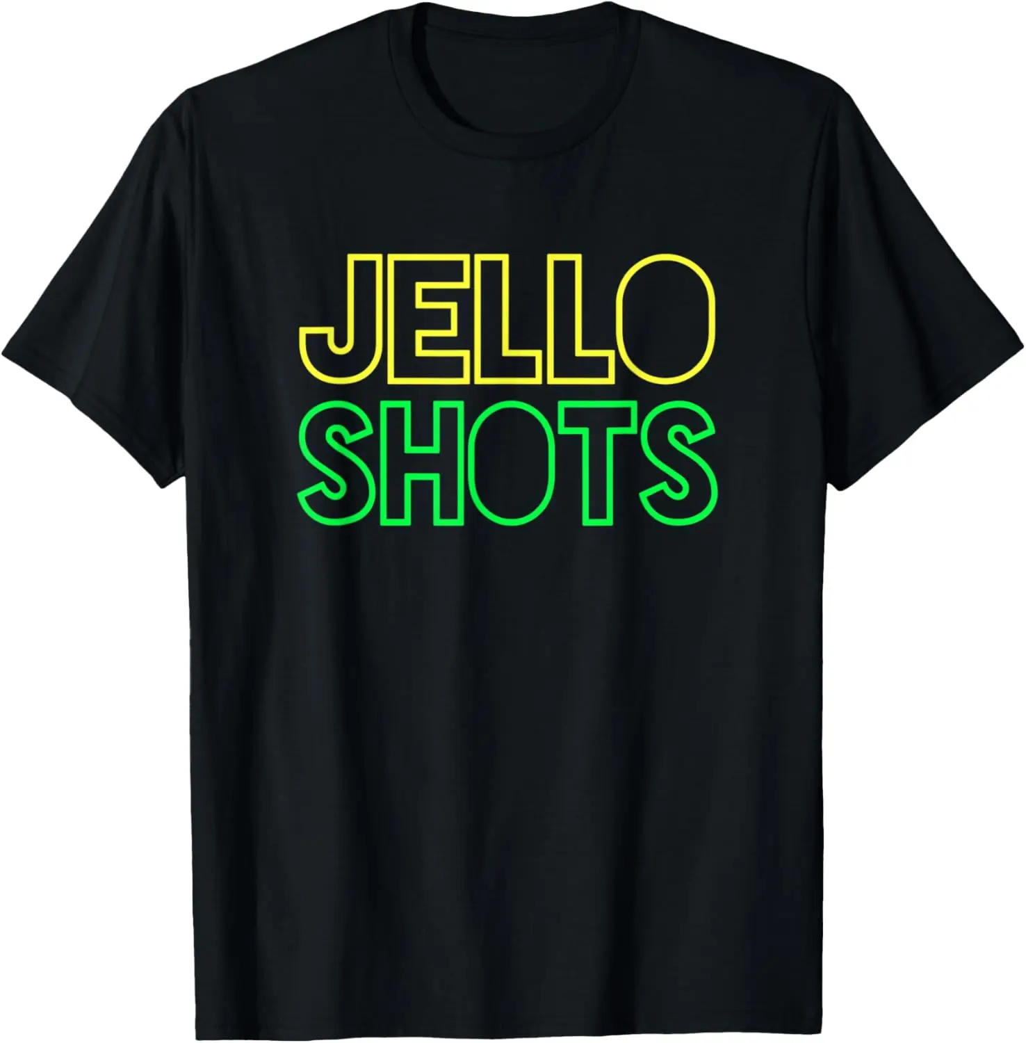 Jello Shots Camiseta amarilla brillante y verde